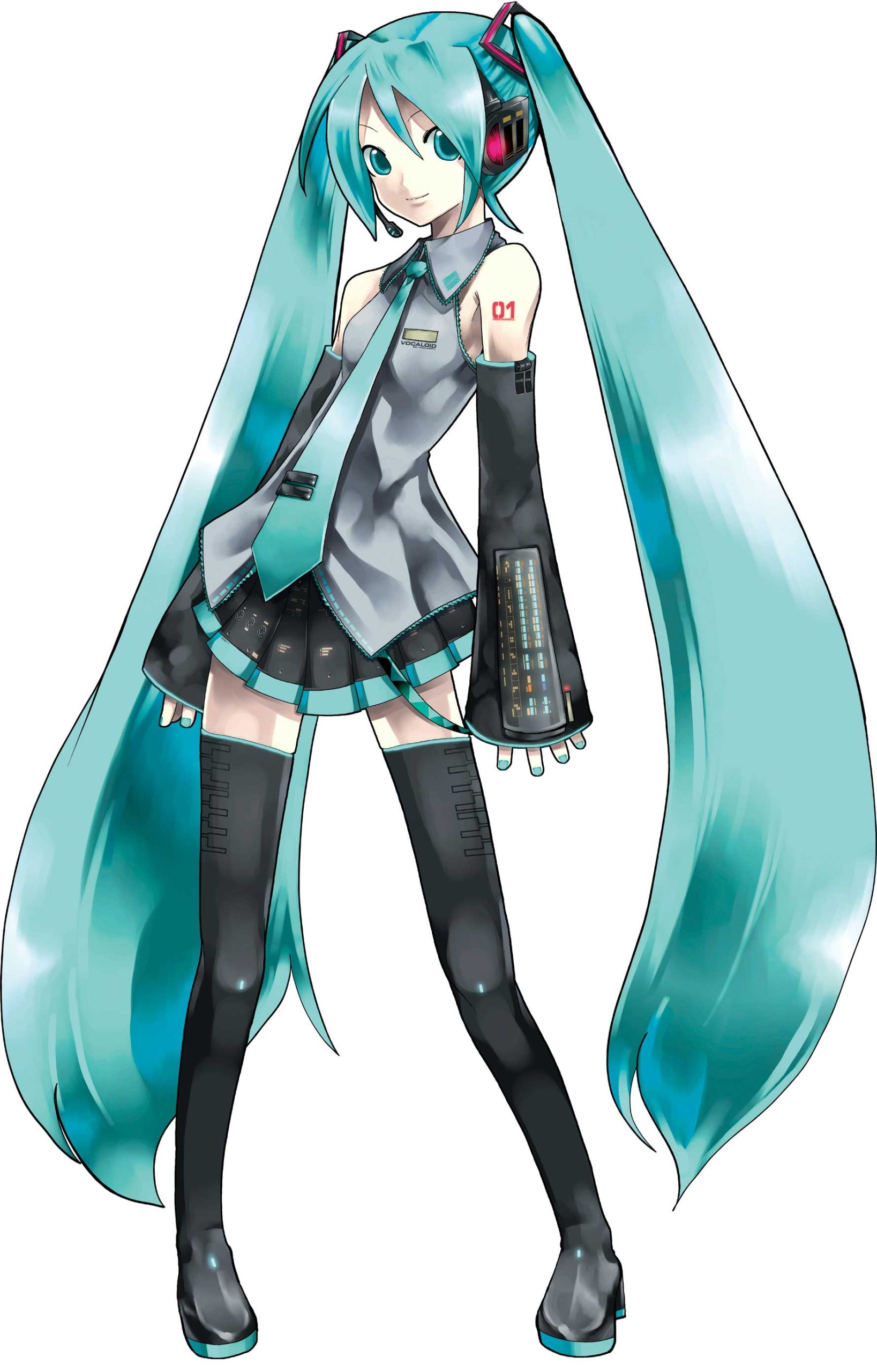 人聲電子樂器軟體「初音未來」（圖片來源：維基百科）