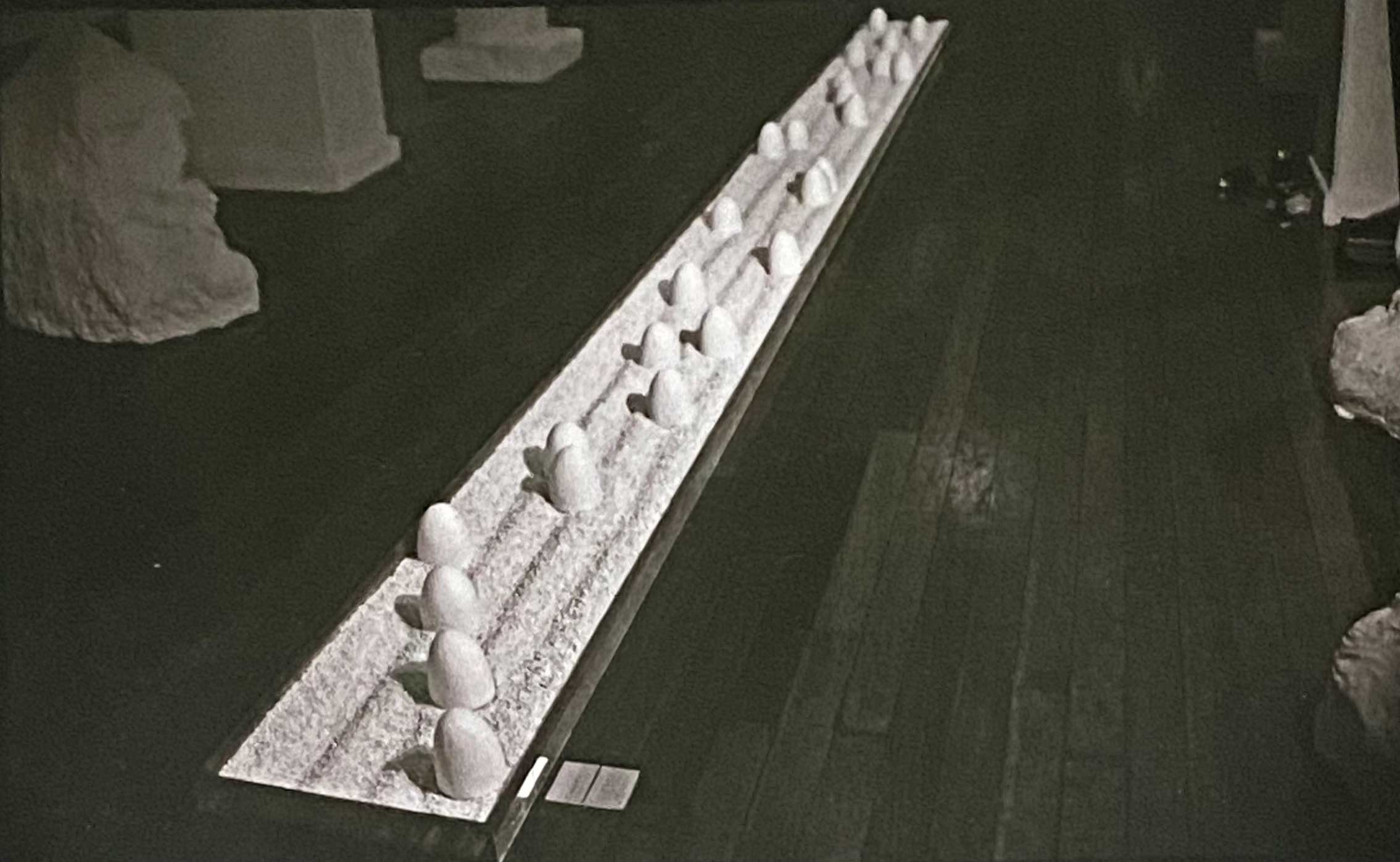 艾格尼絲・阿雷拉諾的作品〈看月亮升起的音樂〉（ Music for Watching the Moon Rise），1983 （圖片來源：艾格尼絲・阿雷拉諾）